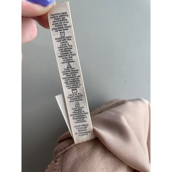 Rhonda Shear 2 Pk Striped Pin Up Bra Size XL Black Beige Intimate Support 649.13 - Picture 7 of 9